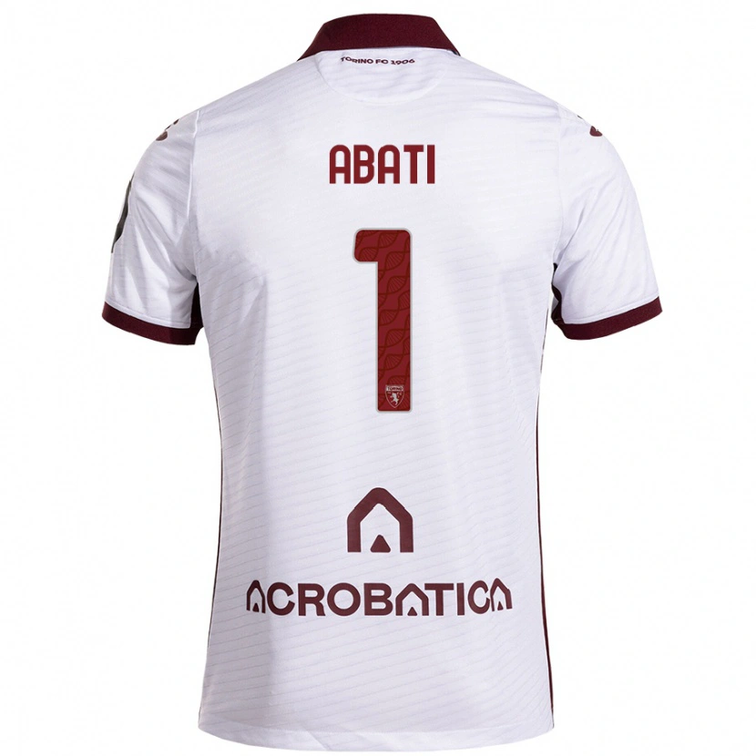 Danxen Dětské Lorenzo Abati #1 Bílá Kaštanová Daleko Hráčské Dresy 2024/25 Dres