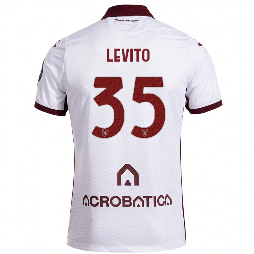 Danxen Dětské Isabeau Levito #35 Bílá Kaštanová Daleko Hráčské Dresy 2024/25 Dres