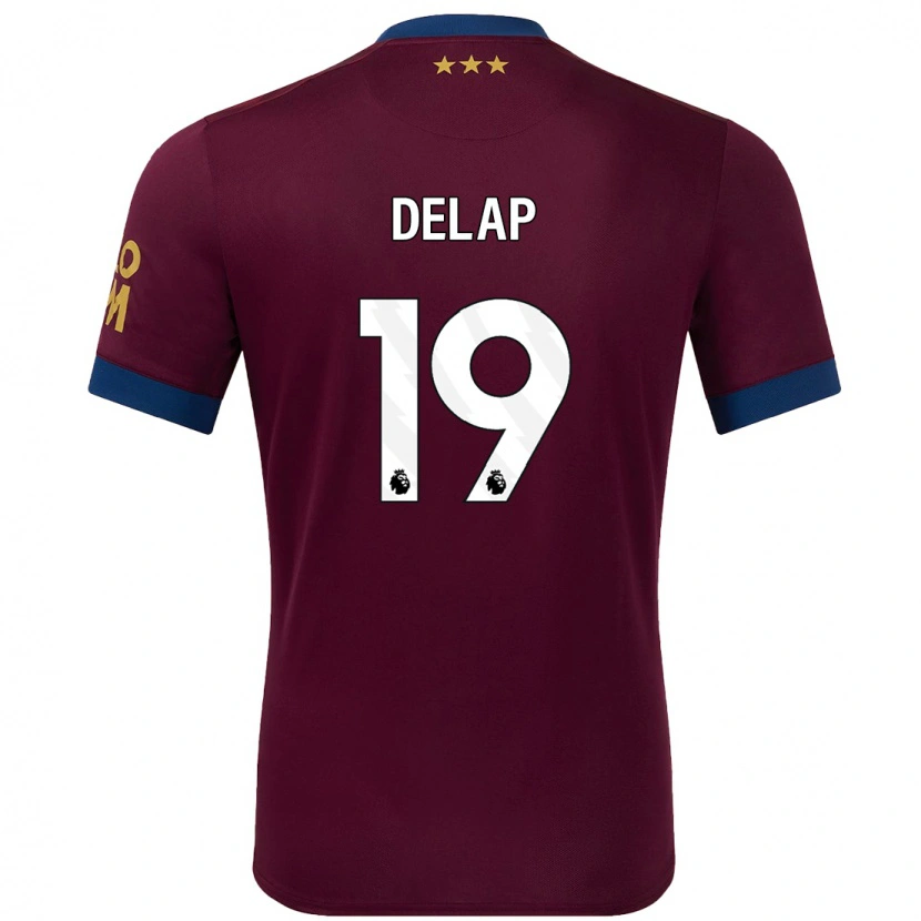 Danxen Dětské Liam Delap #19 Hnědý Daleko Hráčské Dresy 2024/25 Dres