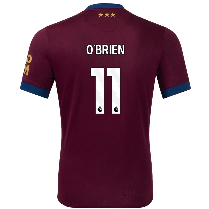 Danxen Dětské Lucy O'brien #11 Hnědý Daleko Hráčské Dresy 2024/25 Dres