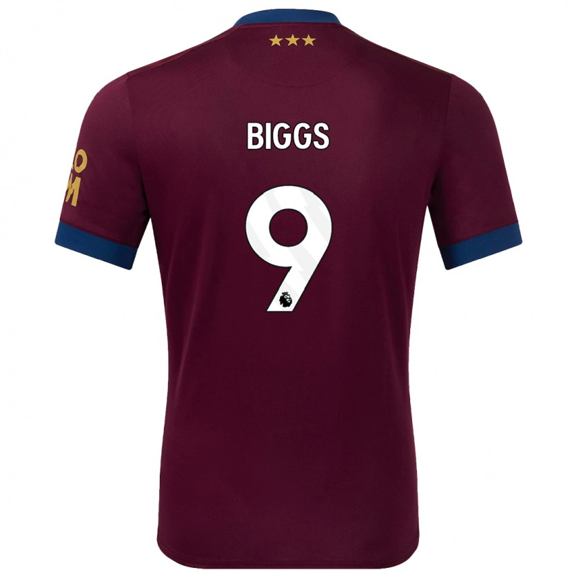 Danxen Dětské Maddie Biggs #9 Hnědý Daleko Hráčské Dresy 2024/25 Dres