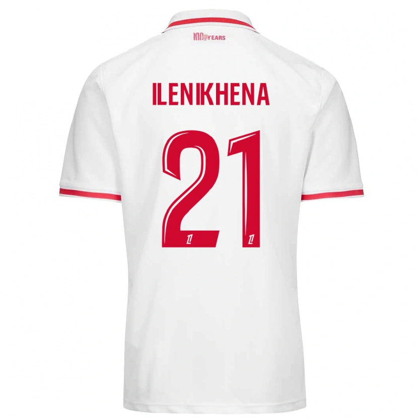 Danxen Pánské George Ilenikhena #21 Bílá Červená Domů Hráčské Dresy 2024/25 Dres