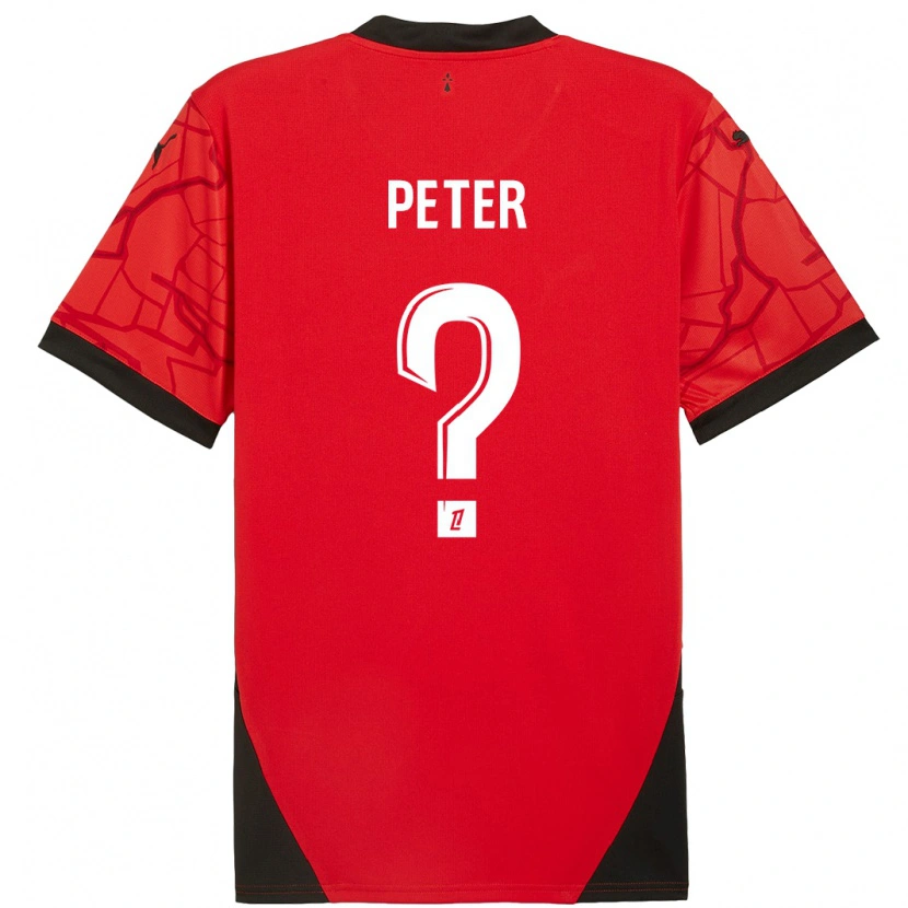 Danxen Pánské Joseph Peter #0 Červená Černá Domů Hráčské Dresy 2024/25 Dres