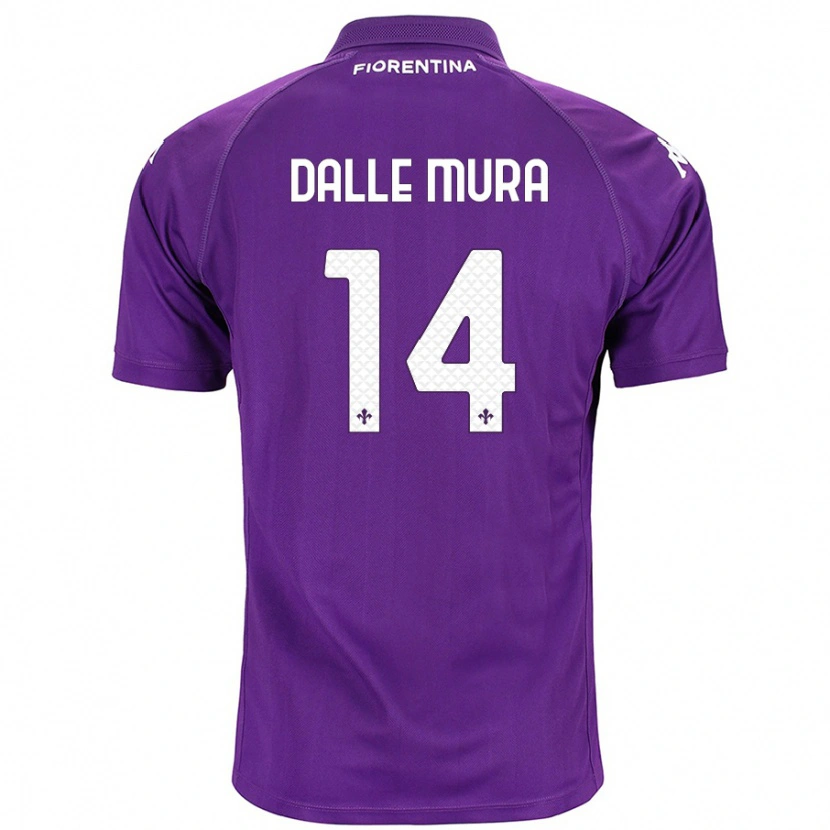 Danxen Pánské Christian Dalle Mura #14 Fialová Domů Hráčské Dresy 2024/25 Dres