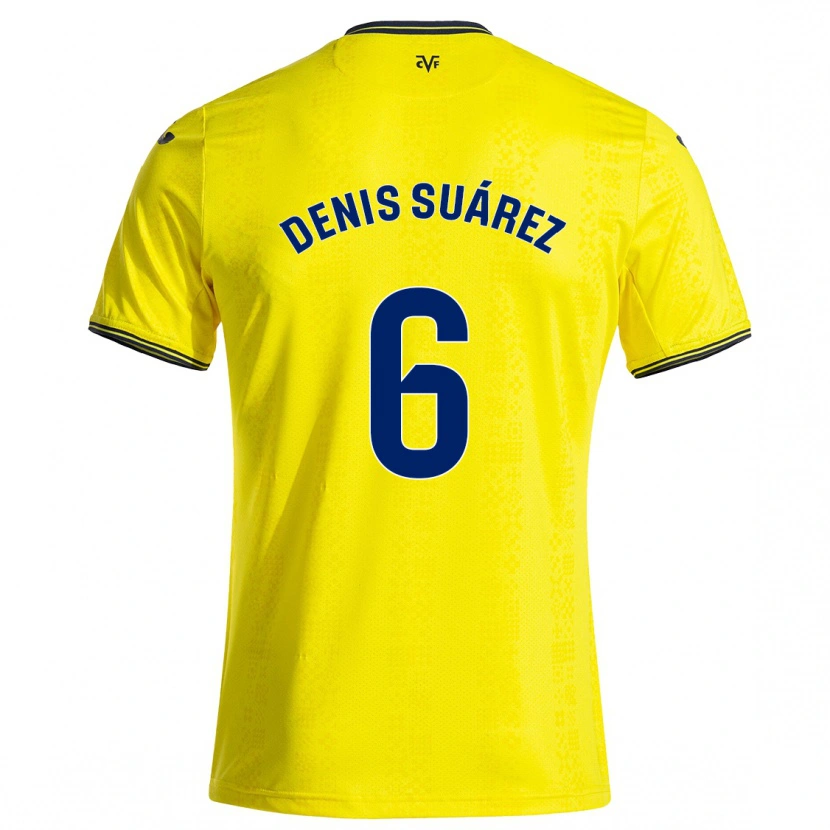 Danxen Pánské Denis Suárez #6 Žlutá Černá Domů Hráčské Dresy 2024/25 Dres