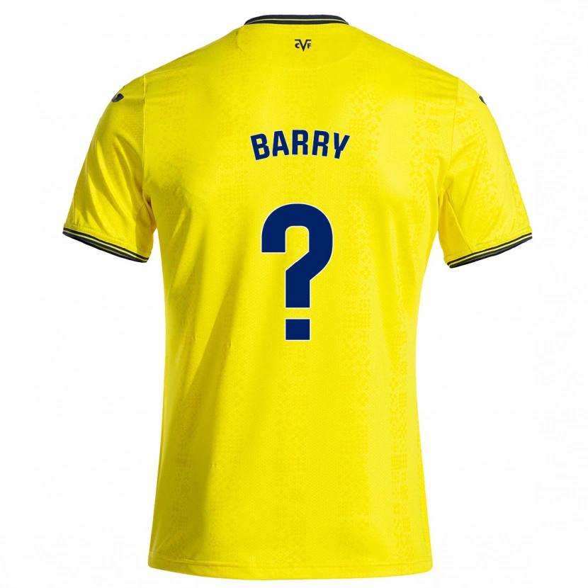Danxen Pánské Mahamoud Barry #0 Žlutá Černá Domů Hráčské Dresy 2024/25 Dres