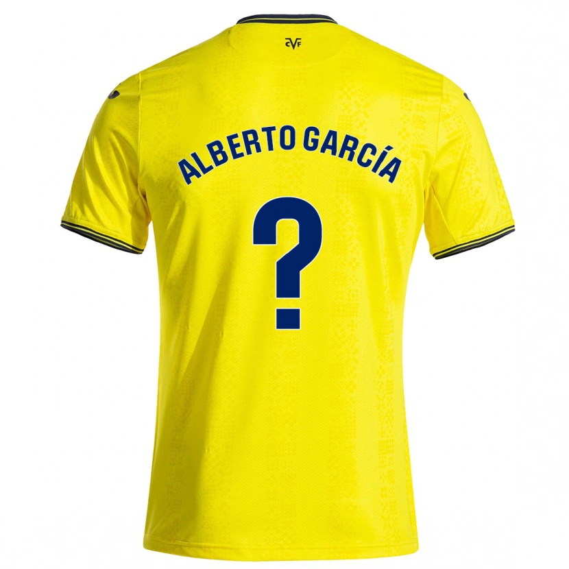 Danxen Pánské Alberto García #0 Žlutá Černá Domů Hráčské Dresy 2024/25 Dres