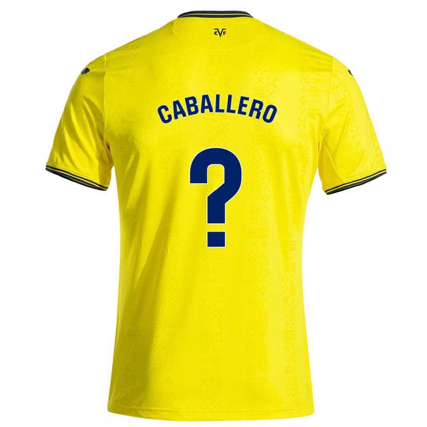 Danxen Pánské Jesús Caballero #0 Žlutá Černá Domů Hráčské Dresy 2024/25 Dres