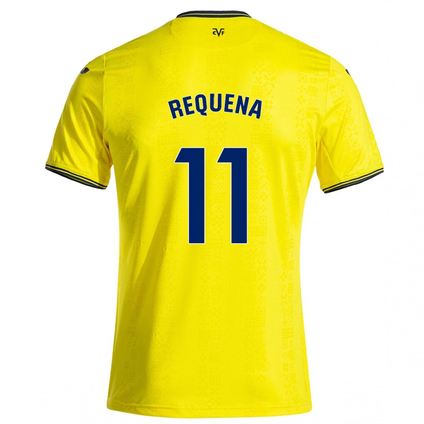 Danxen Pánské Dani Requena #11 Žlutá Černá Domů Hráčské Dresy 2024/25 Dres