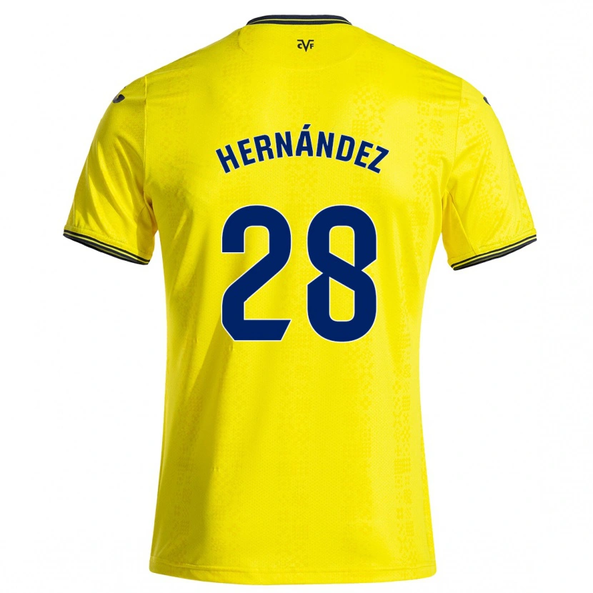 Danxen Pánské Gerard Hernández #28 Žlutá Černá Domů Hráčské Dresy 2024/25 Dres