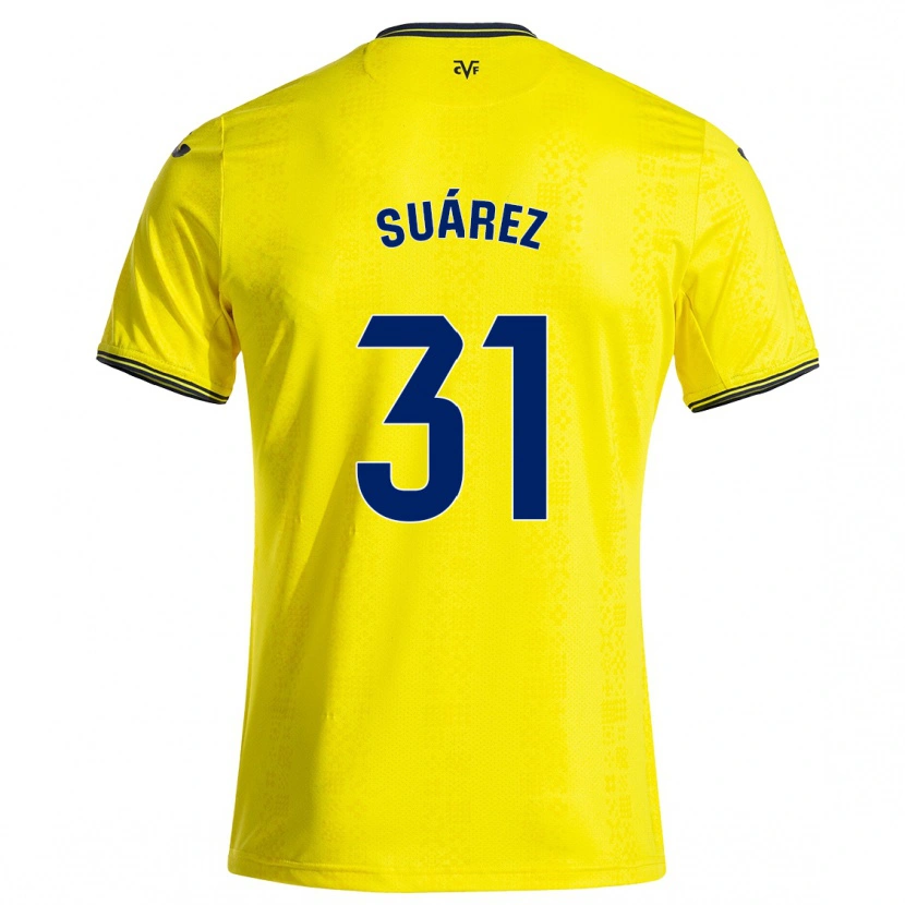 Danxen Pánské Adri Suárez #31 Žlutá Černá Domů Hráčské Dresy 2024/25 Dres