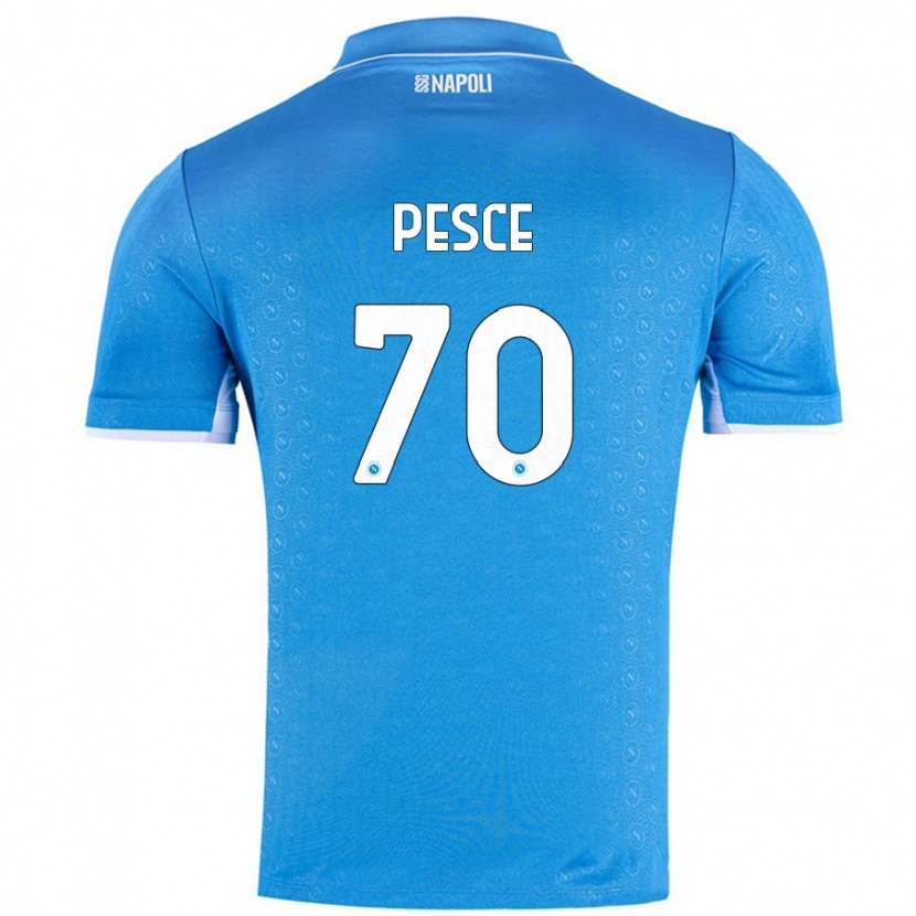 Danxen Pánské Antonio Pesce #70 Nebesky Modrá Domů Hráčské Dresy 2024/25 Dres