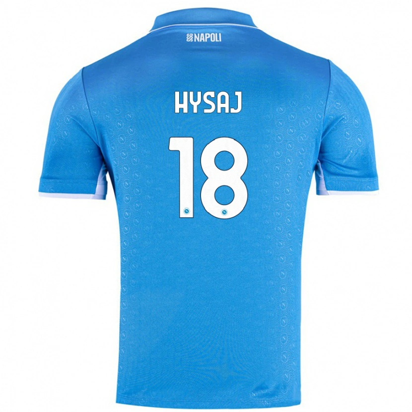 Danxen Pánské Daniel Hysaj #18 Nebesky Modrá Domů Hráčské Dresy 2024/25 Dres