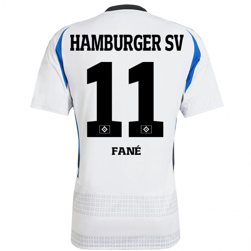 Danxen Pánské Sidi Fané #11 Bílá Modrá Domů Hráčské Dresy 2024/25 Dres