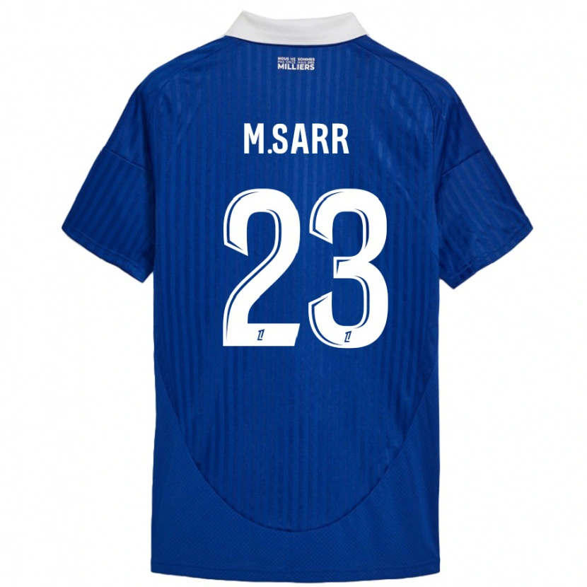 Danxen Pánské Mamadou Sarr #23 Modrá Bílá Domů Hráčské Dresy 2024/25 Dres