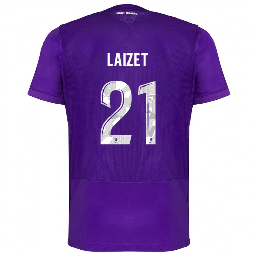 Danxen Pánské Emma Laizet #21 Fialová Bílá Domů Hráčské Dresy 2024/25 Dres