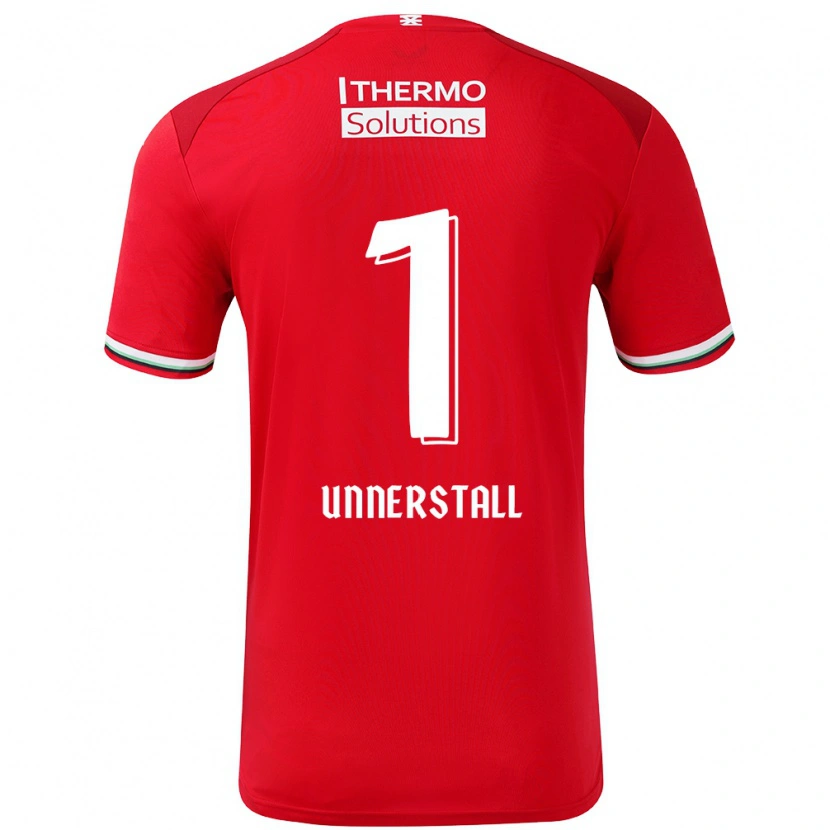 Danxen Pánské Lars Unnerstall #1 Červená Bílá Domů Hráčské Dresy 2024/25 Dres