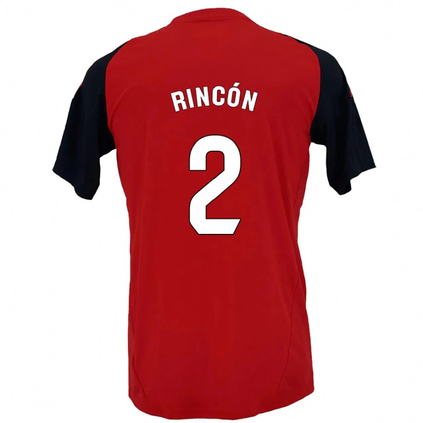 Danxen Pánské Hugo Rincón #2 Červená Černá Domů Hráčské Dresy 2024/25 Dres