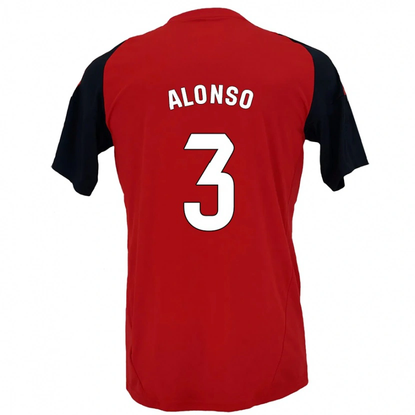 Danxen Pánské Julio Alonso #3 Červená Černá Domů Hráčské Dresy 2024/25 Dres