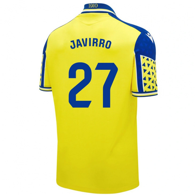 Danxen Pánské Javirro #27 Žlutá Modrá Domů Hráčské Dresy 2024/25 Dres