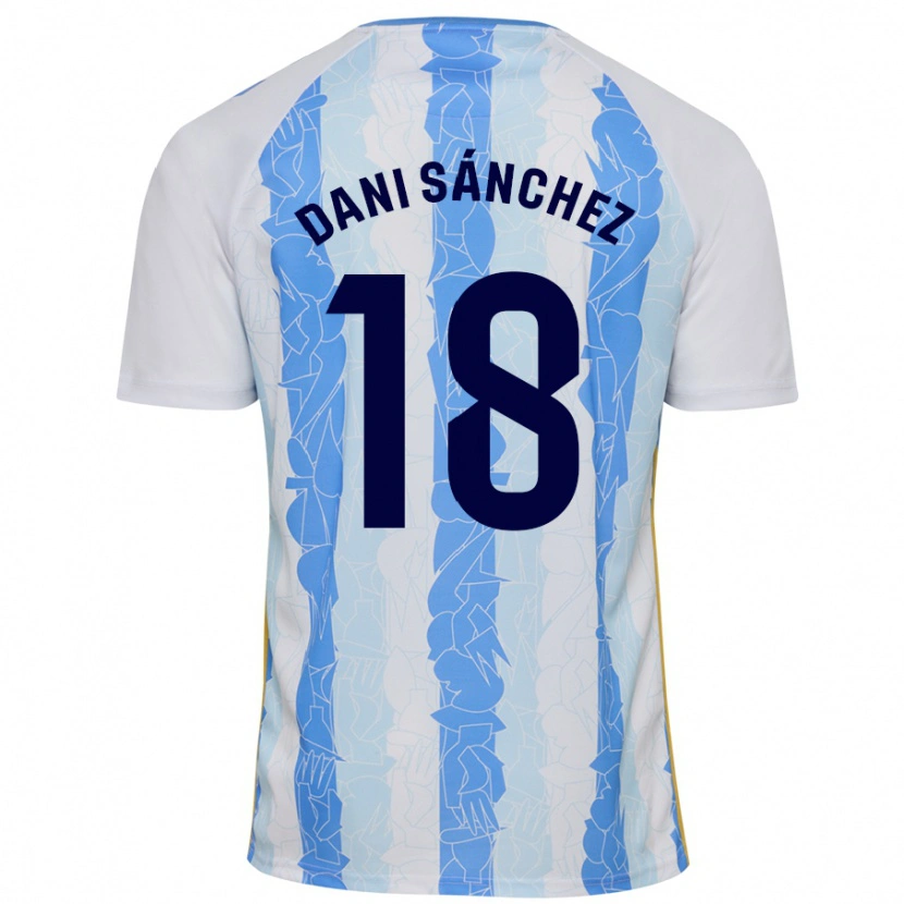 Danxen Pánské Dani Sánchez #18 Bílá Modrá Domů Hráčské Dresy 2024/25 Dres