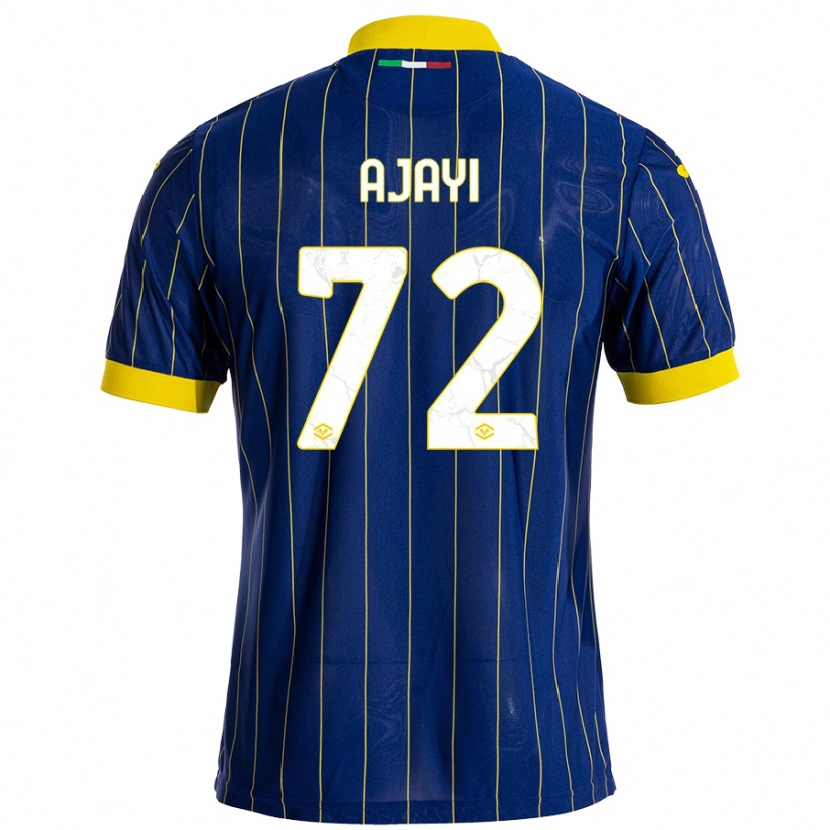 Danxen Pánské Junior Ajayi #72 Modrá Žlutá Domů Hráčské Dresy 2024/25 Dres