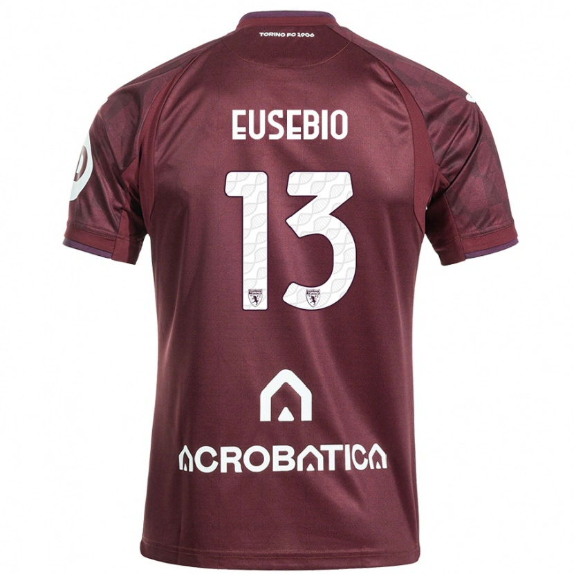 Danxen Pánské Chiara Eusebio #13 Kaštanově Bílá Domů Hráčské Dresy 2024/25 Dres