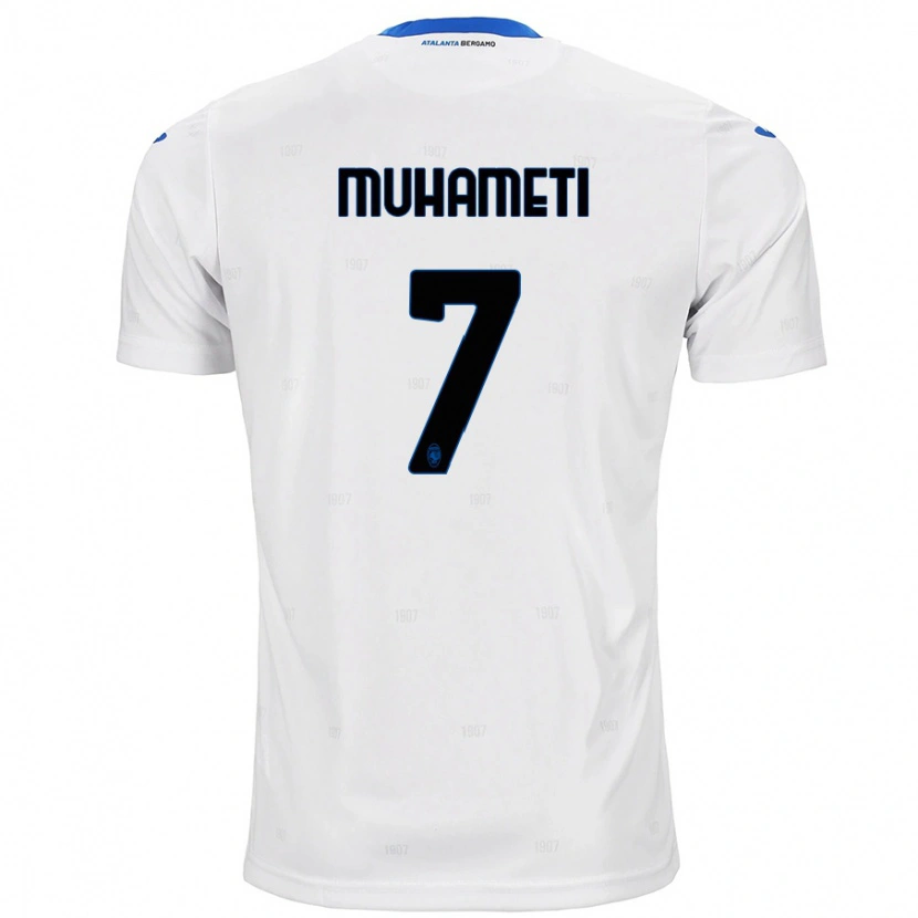 Danxen Pánské Endri Muhameti #7 Bílý Daleko Hráčské Dresy 2024/25 Dres