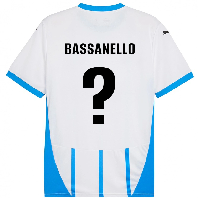 Danxen Pánské Davide Bassanello #0 Bílá Modrá Daleko Hráčské Dresy 2024/25 Dres