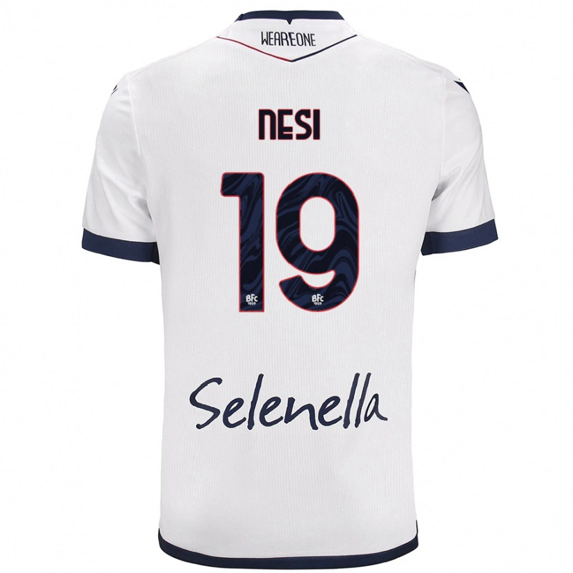 Danxen Pánské Luca Nesi #19 Bílá Královská Modrá Daleko Hráčské Dresy 2024/25 Dres