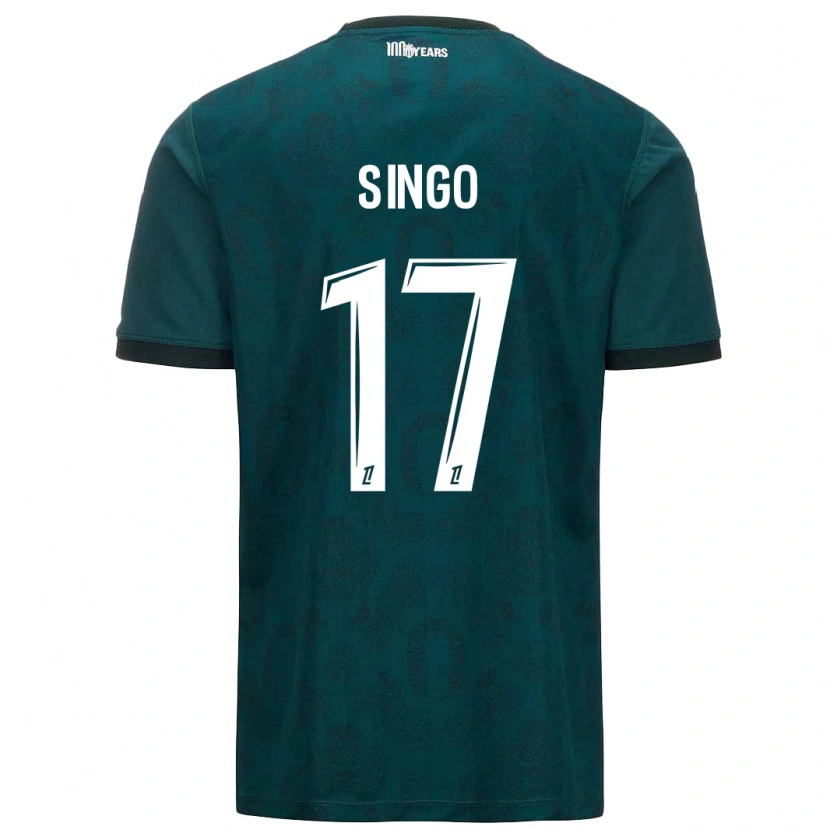 Danxen Pánské Wilfried Singo #17 Tmavě Zelená Daleko Hráčské Dresy 2024/25 Dres