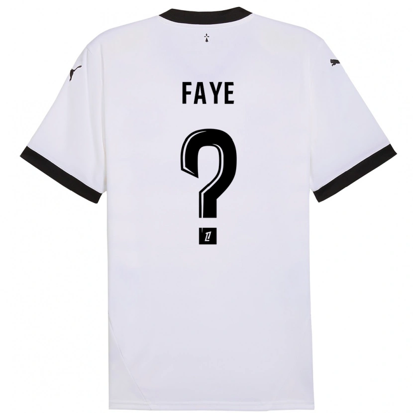 Danxen Pánské Mikayil Faye #0 Bílá Černá Daleko Hráčské Dresy 2024/25 Dres