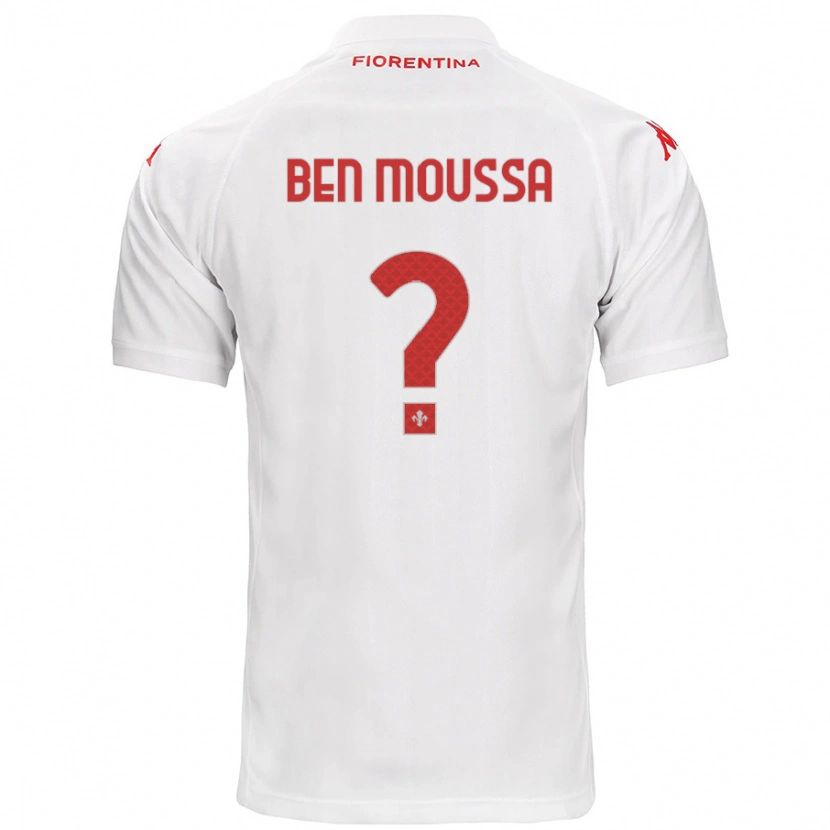 Danxen Pánské Mehdi Ben Moussa #0 Bílý Daleko Hráčské Dresy 2024/25 Dres