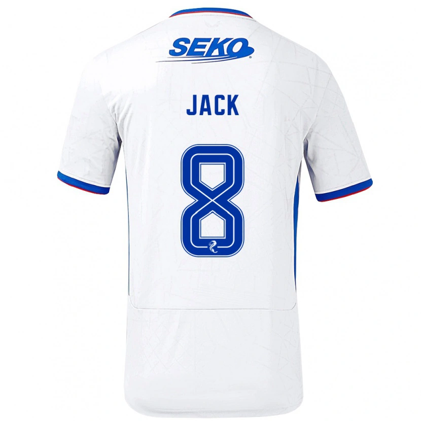Danxen Pánské Ryan Jack #8 Bílá Modrá Daleko Hráčské Dresy 2024/25 Dres