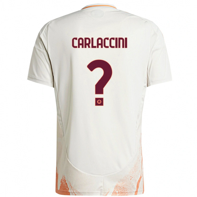 Danxen Pánské Samuele Carlaccini #0 Krémová Bílá Oranžová Daleko Hráčské Dresy 2024/25 Dres