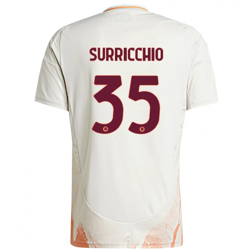 Danxen Pánské Jacopo Surricchio #35 Krémová Bílá Oranžová Daleko Hráčské Dresy 2024/25 Dres