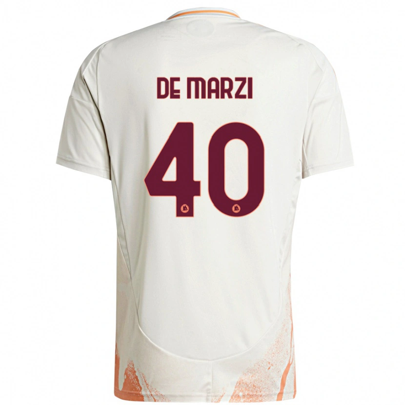 Danxen Pánské Giorgio De Marzi #40 Krémová Bílá Oranžová Daleko Hráčské Dresy 2024/25 Dres
