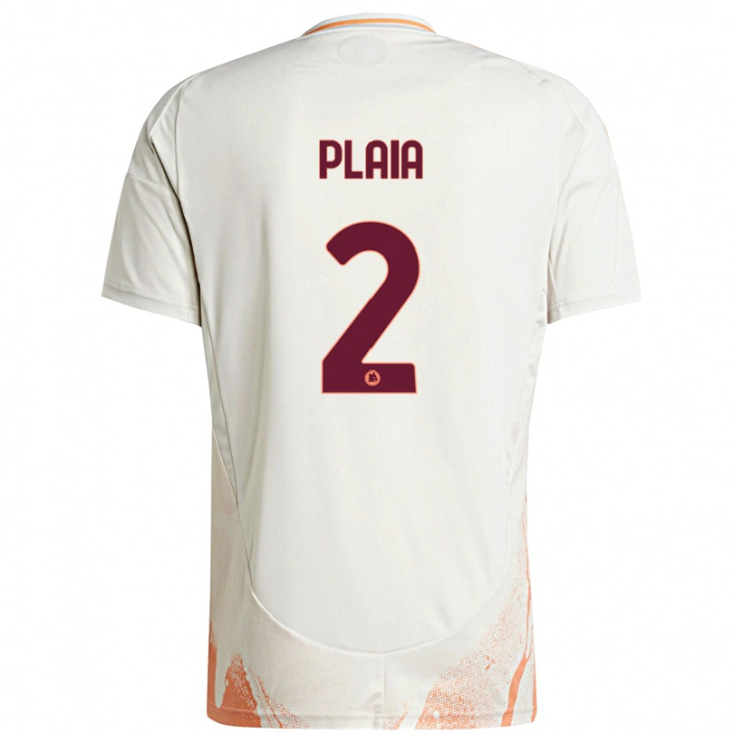 Danxen Pánské Matteo Plaia #2 Krémová Bílá Oranžová Daleko Hráčské Dresy 2024/25 Dres