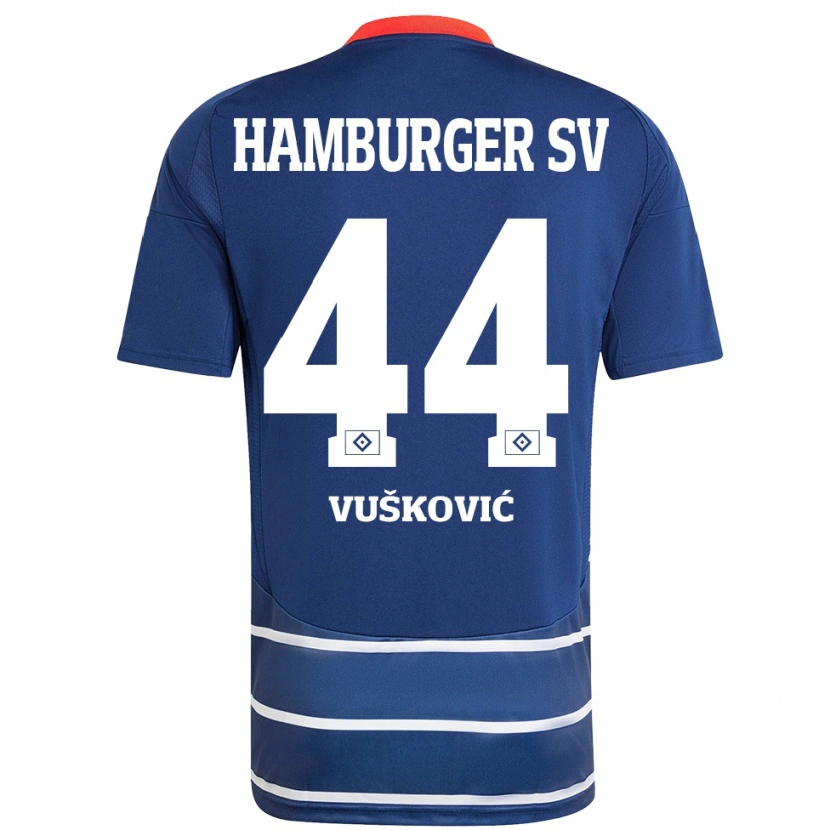 Danxen Pánské Mario Vuskovic #44 Tmavě Modrá Daleko Hráčské Dresy 2024/25 Dres