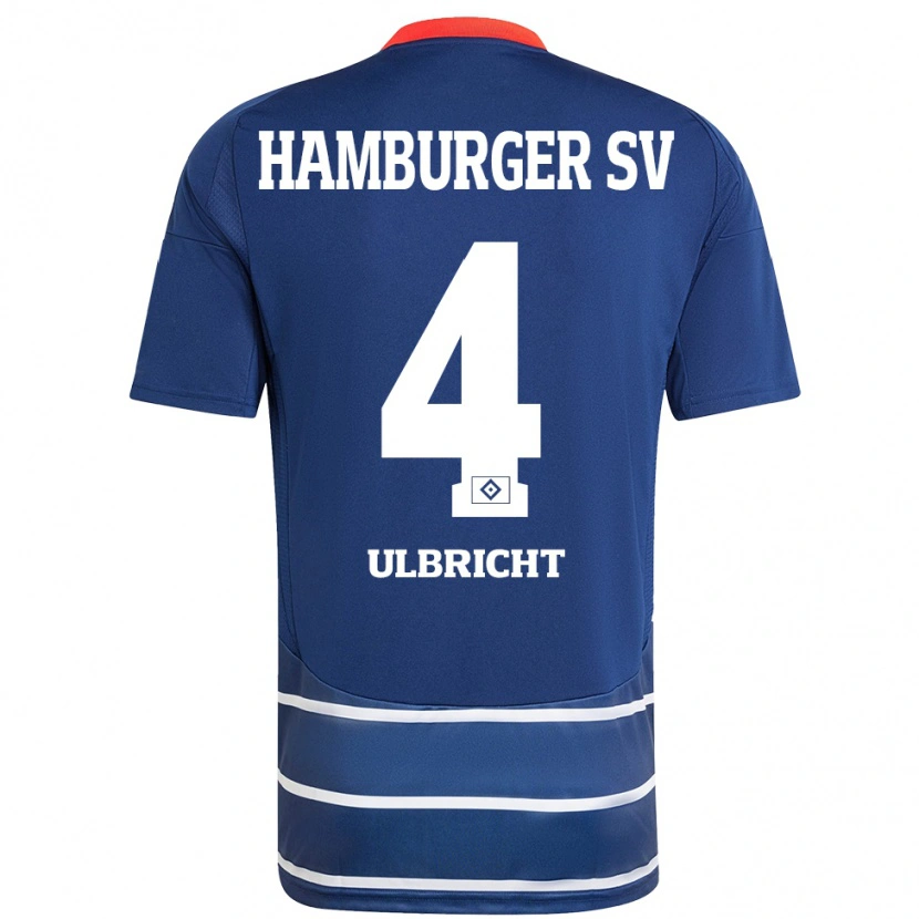 Danxen Pánské Michael Ulbricht #4 Tmavě Modrá Daleko Hráčské Dresy 2024/25 Dres