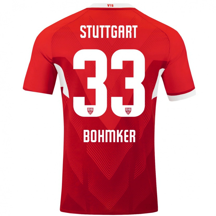 Danxen Pánské Finn Böhmker #33 Červená Bílá Daleko Hráčské Dresy 2024/25 Dres