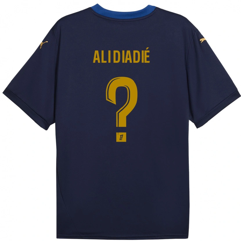 Danxen Pánské Mohamed Ali Diadié #0 Námořnické Zlato Daleko Hráčské Dresy 2024/25 Dres