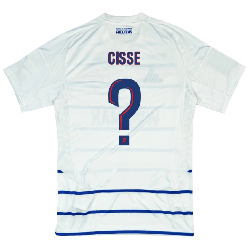 Danxen Pánské Louis Cisse #0 Bílá Modrá Daleko Hráčské Dresy 2024/25 Dres