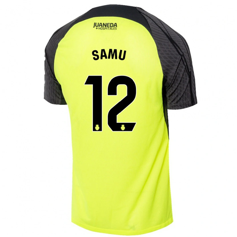 Danxen Pánské Samú Costa #12 Fluorescenční Zelená Černá Daleko Hráčské Dresy 2024/25 Dres