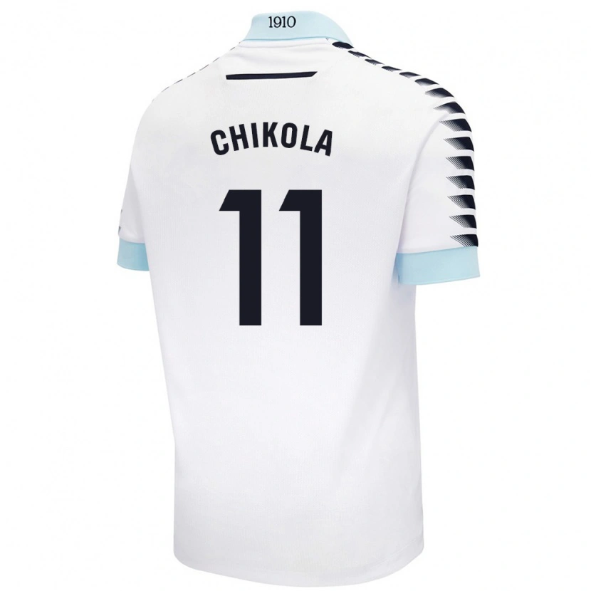 Danxen Pánské Peter Chikola #11 Bílá Modrá Daleko Hráčské Dresy 2024/25 Dres