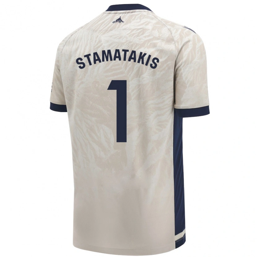Danxen Pánské Dimitrios Stamatakis #1 Světle Šedá Daleko Hráčské Dresy 2024/25 Dres