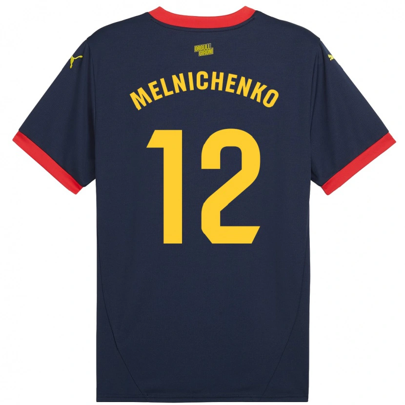 Danxen Pánské Dmytro Melnichenko #12 Tmavě Červená Daleko Hráčské Dresy 2024/25 Dres