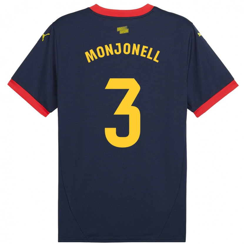 Danxen Pánské Eric Monjonell #3 Tmavě Červená Daleko Hráčské Dresy 2024/25 Dres