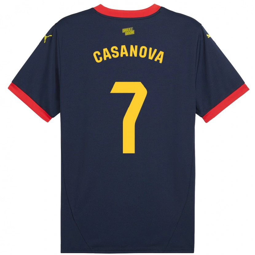 Danxen Pánské Àstrid Casanova #7 Tmavě Červená Daleko Hráčské Dresy 2024/25 Dres