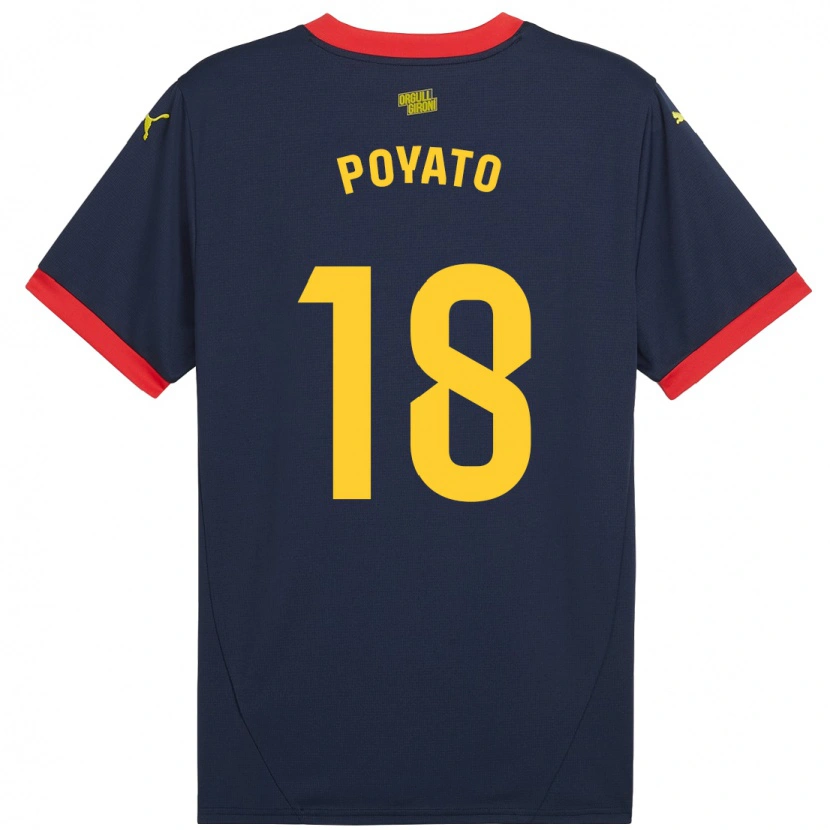 Danxen Pánské Marina Poyato #18 Tmavě Červená Daleko Hráčské Dresy 2024/25 Dres